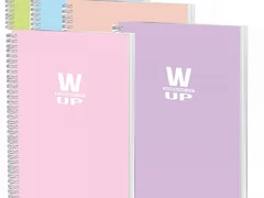 Caiet spira A4 100 file velin 60 gr coperta PP asortat pal Working Up PIGNA